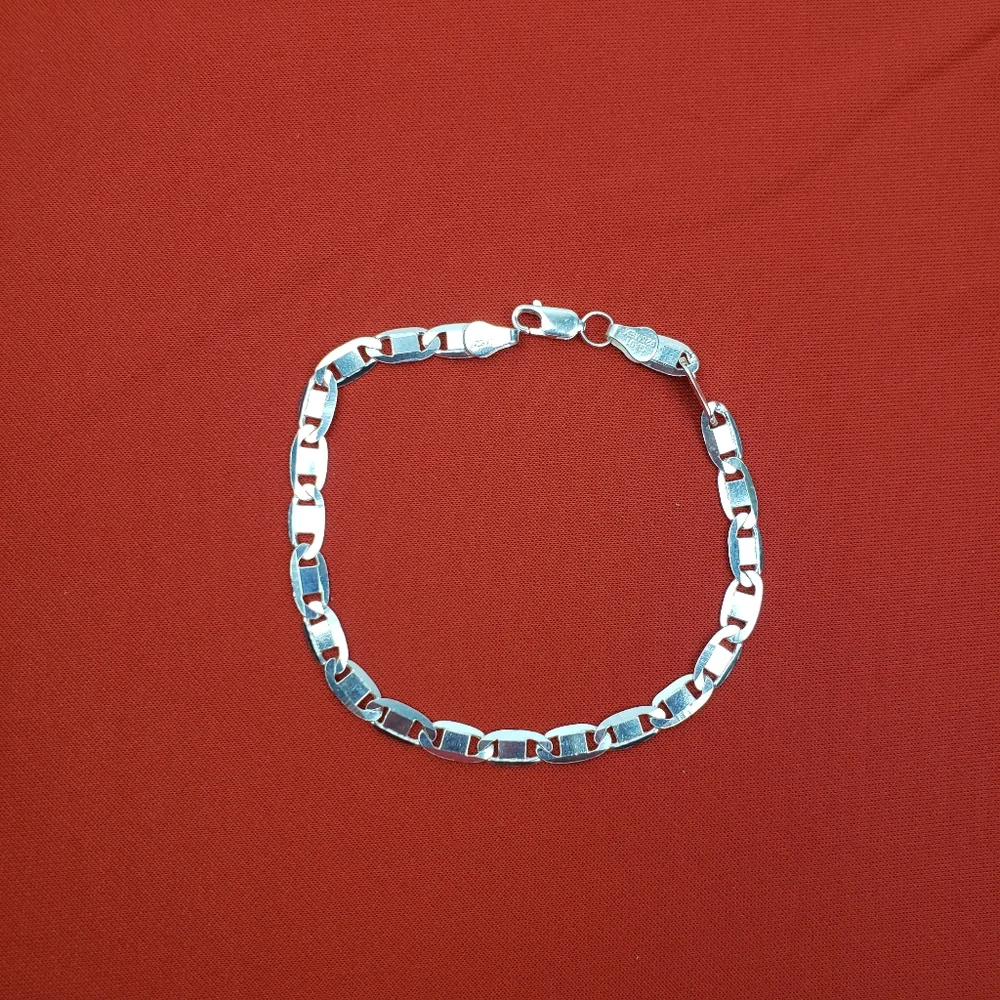 925 real solid‎ sterling silver bracelet for  men